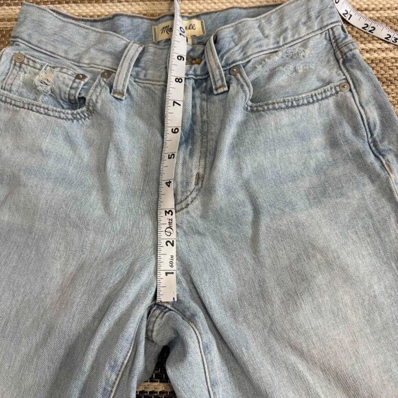 Madewell Women's The Perfect Vintage Jean Cotton Zip Fly Light Wash Size 25P - Picture 13 of 15